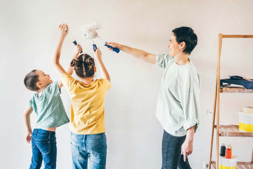 Letting children decorate their own rooms